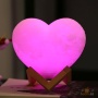 3D Ночник "Сердце" 7 цветов с регулятором яркости 17 см